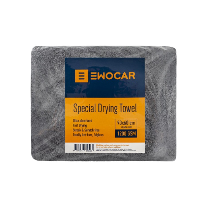 Prosop uscare ultra absorbant din microfibra 90x60cm, 1200GSM