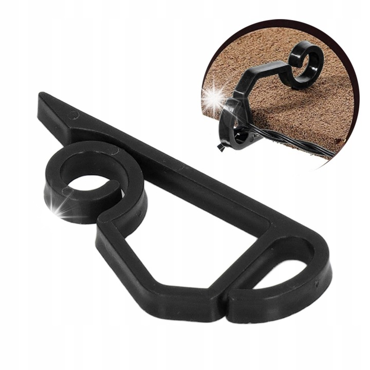 Set 100 carlige de prindere, pentru instalatii de Craciun