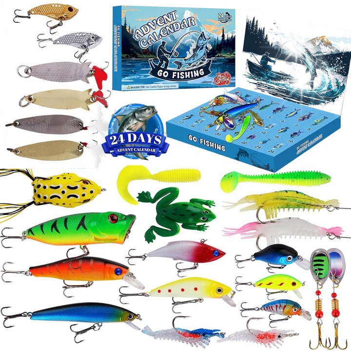 Adventi naptár 2025, műcsalik/műcsali, 24 darab