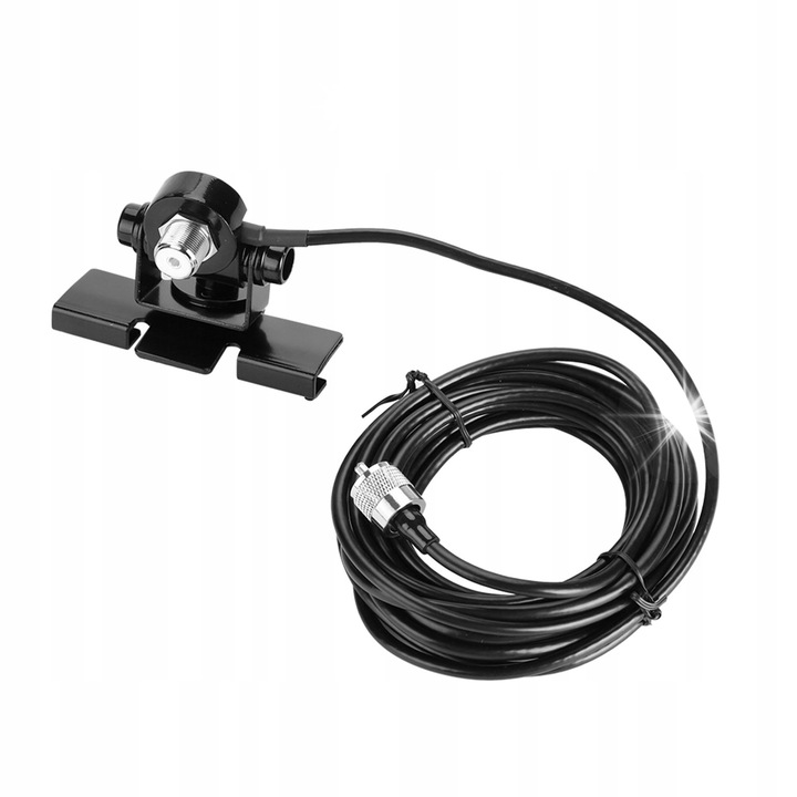 Suport antena auto Alan, 360° rotire, montaj fara gaurire, 5m cablu RG-58