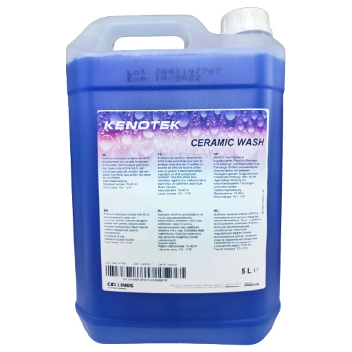 Sampon premium cu SiO2 Ceramic Wash Kenotek, 5L