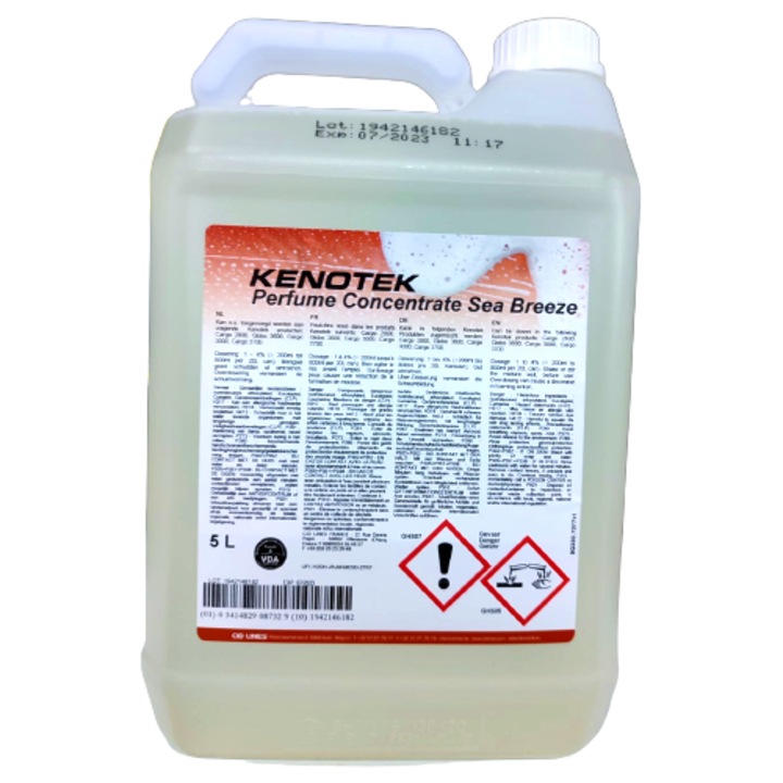 Parfum auto concentrat cu aroma fresh de vara Kenotek Perfume Concentrate Sea Breeze, 5L