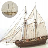 Nava din lemn, cu panze, decorativ, 400x150x270mm, unisex, 7-14 ani