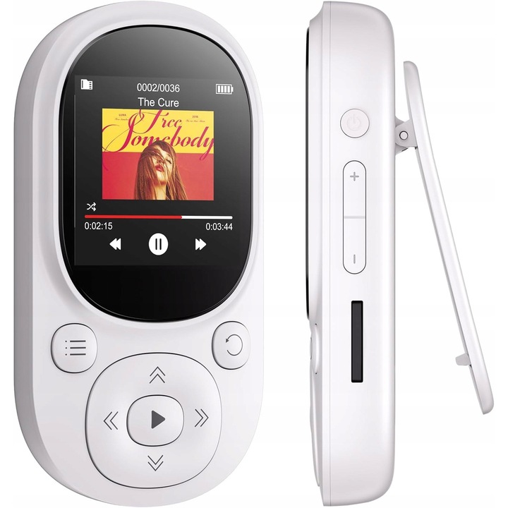 Odtwarzacz MP3 Spreest, 32GB, radio FM, clip pentru sport, 30g
