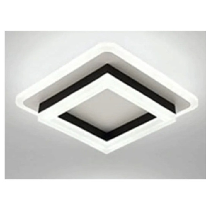 Mennyezeti LED lámpa, modern design, fehér, 20x7cm, 1 fényforrás, komplett készlet