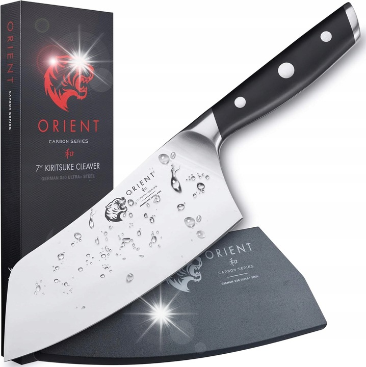 Cutit Kiritsuke Orient, otel X50 Ultra+, negru, ergonomic
