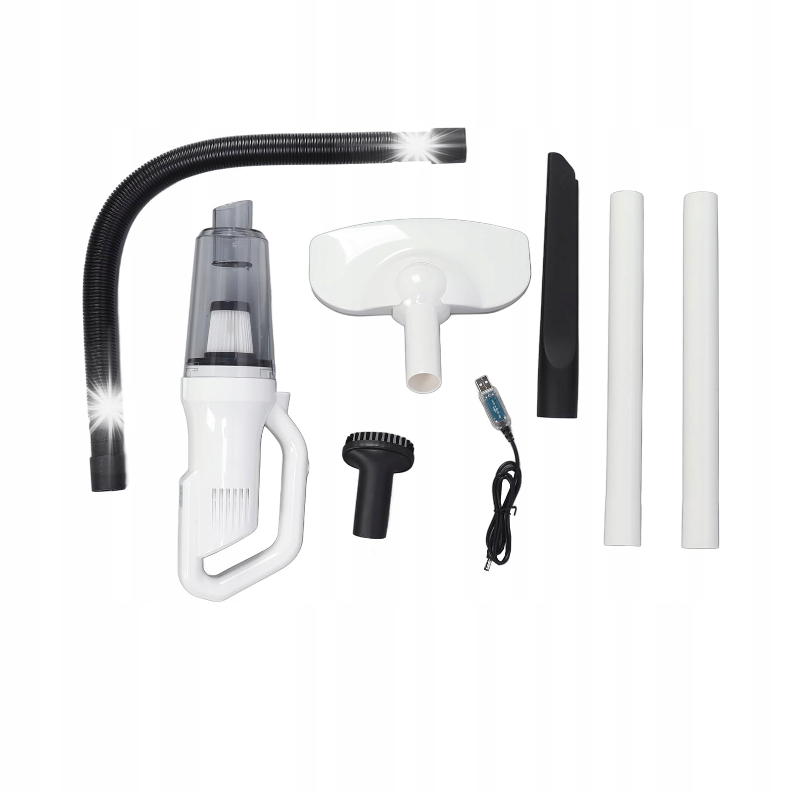 Aspirator fără fir, 12000 Pa, 4 duze, set pentru acasă și mașină, 0,62 kg