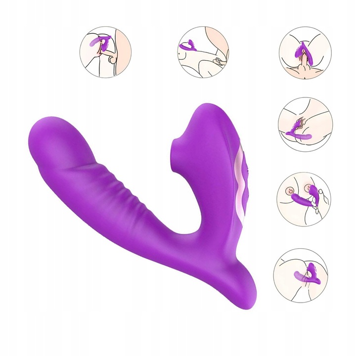 Klírosz stimulátor vibrátor, Blue Lotus, lila, kompakt méret