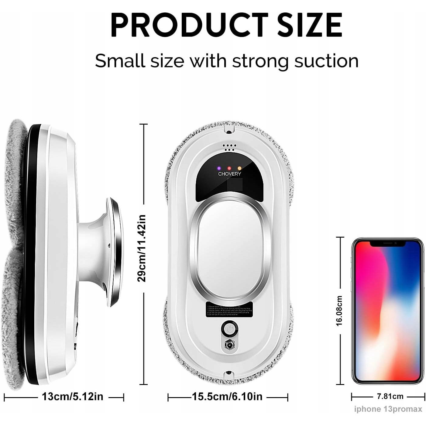 Robot electric de curățare a geamurilor, 5600Pa, sistem inteligent de navigație