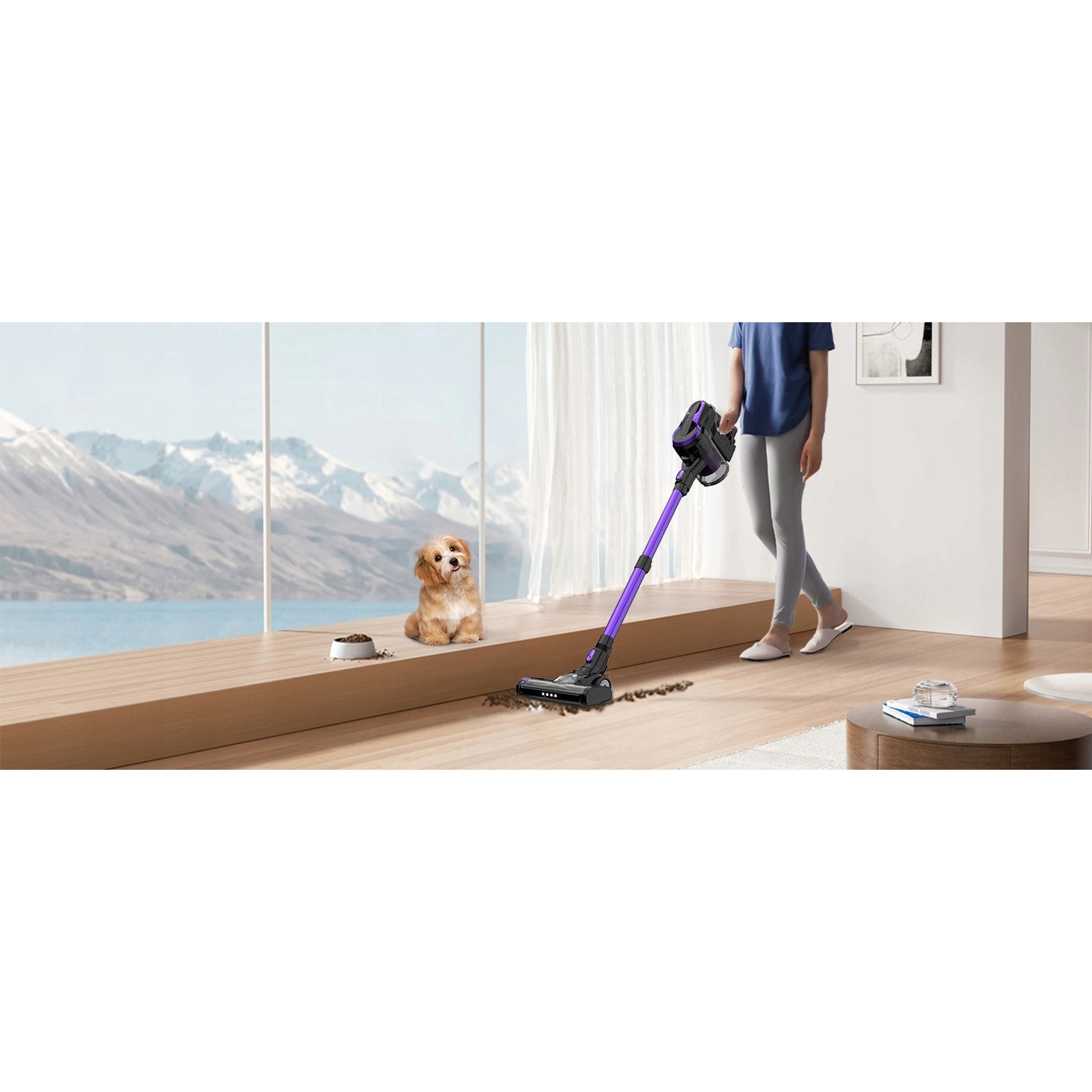 Aspirator fara fir X6M, 350W, putere de aspiratie 55KPa, 55 minute autonomie, 1,1L, cu 6 accesorii