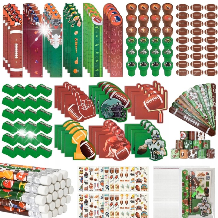 Комплект от 216 части Пинята Футбол, Аксесоари за парти, Многоцветен