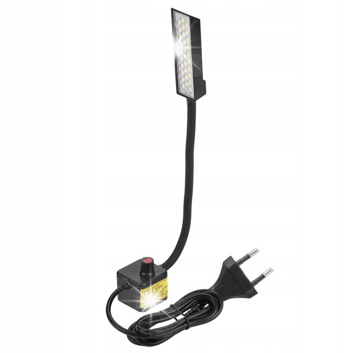 Varrógép LED lámpa, 30 LED, fekete, 21cm
