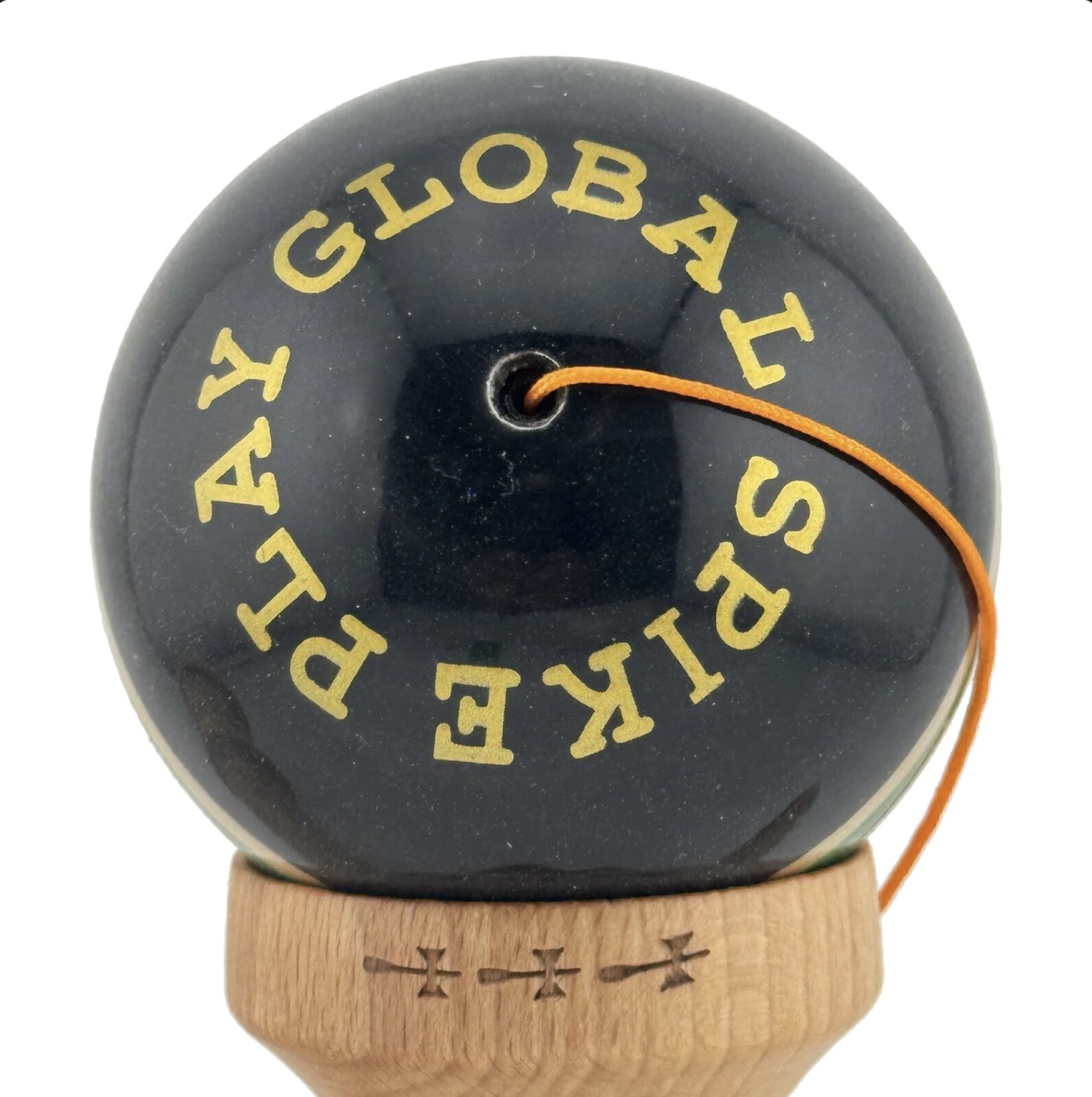 Kendama X Royal King Size, Super Sticky cupe mari, Alb-Verde-Negru