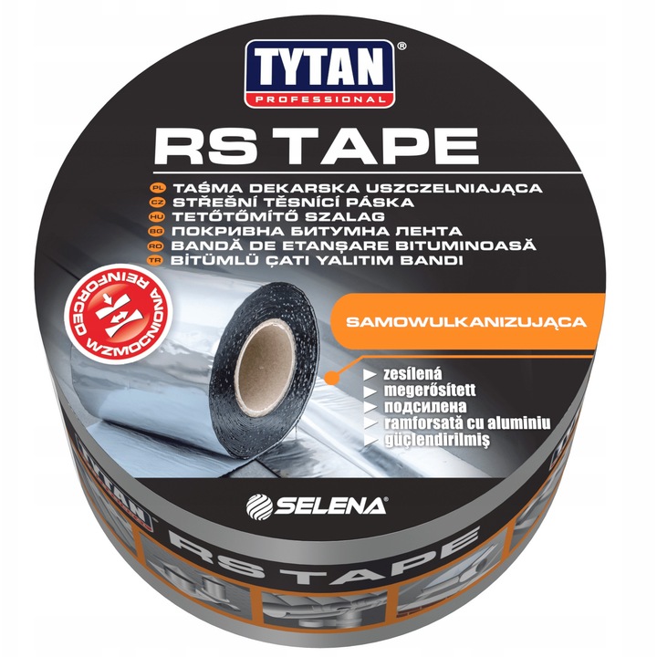 Banda bituminoasa Tytan Professional RS TAPE 10cm x 10m grafit, auto-vulcanizanta, rezistenta la UV