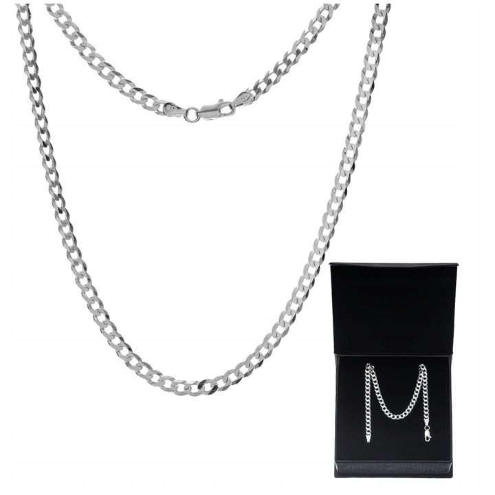 Lantisor barbati din argint 925, 55cm, 2.5mm, design clasic, hipoalergenic