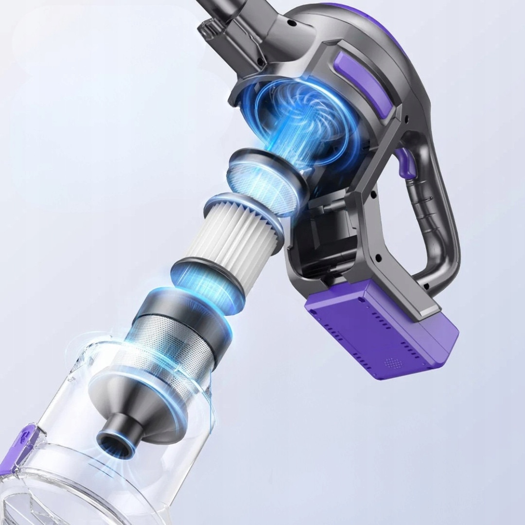 Aspirator vertical fara fir Laresar V10 Lite, 38 kPa, filtrare HEPA 5, 0,6 l, 3 kg