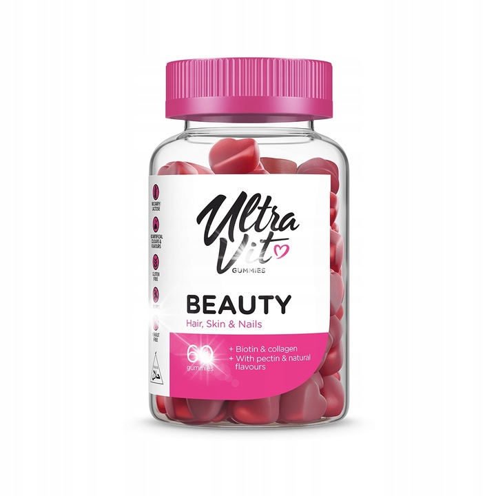 Supliment alimentar, UltraVit, 60 jeleuri, biotina, colagen