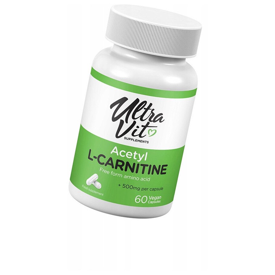 l carnitina contraindicatii Aminoacid Acetil-L-Carnitina, UltraVit, 60 capsule, sprijina metabolismul energetic, imbunatateste concentrarea, vegan