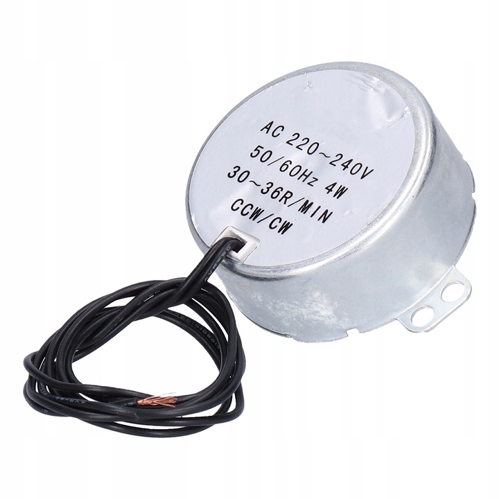 Set 2 motoare AC, 4W, 30-36R/MIN, aluminiu, Argintiu