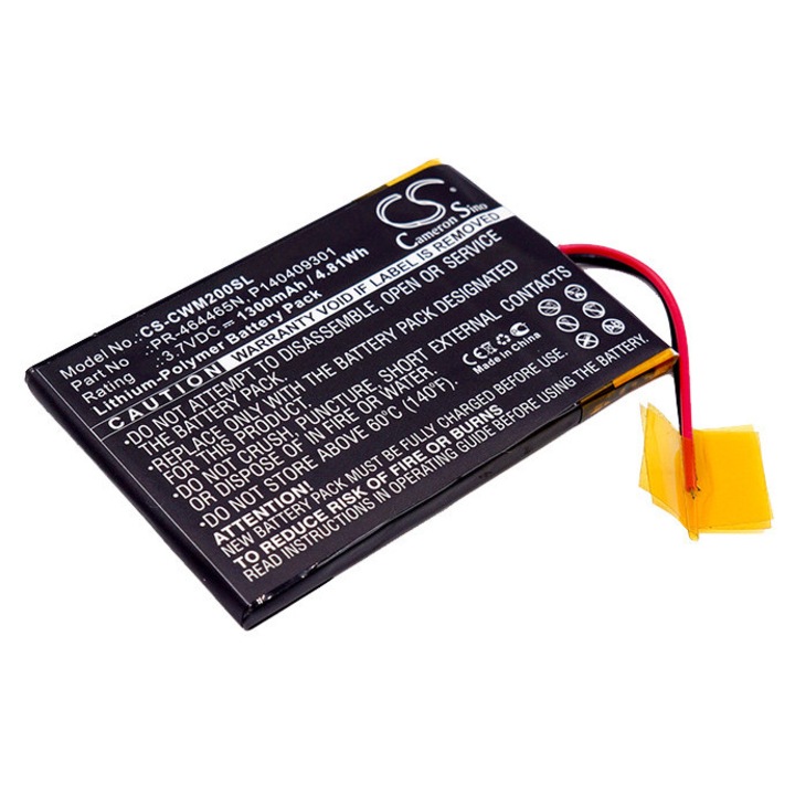 Cameron Sino Li-Polymer akkumulátor 1300mAh, 65.20x44.30x4.20mm, Fekete