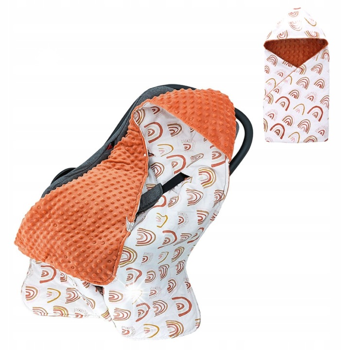 Двойно одеяло 90x90см от памук за кола и столче за кола за деца