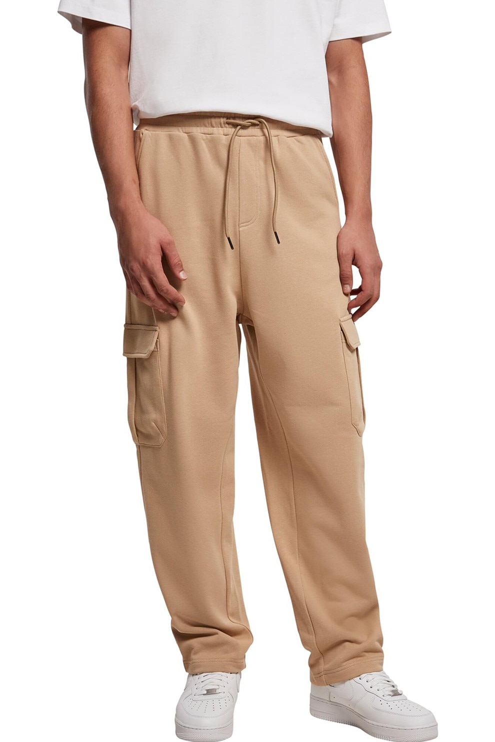 Urban Classics, Pantaloni de trening cargo lejeri, Camel, L