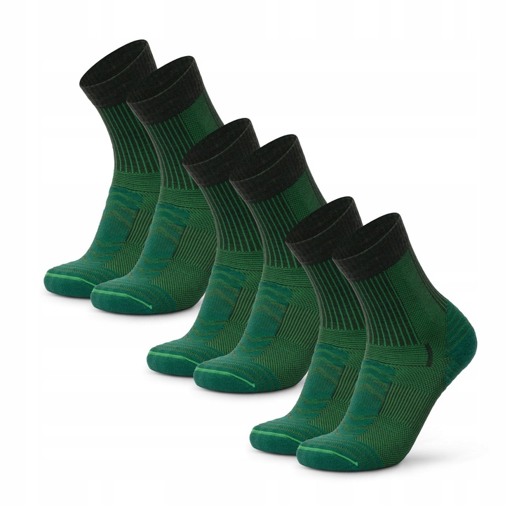 Sosete trekking, Danish Endurance, verdekk, Verde