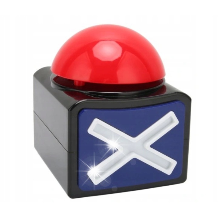 Interaktív gomb, hanggal és fénnyel, többszínű