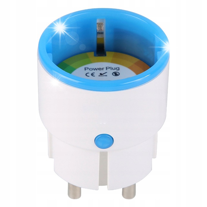 Priza inteligenta, WiFi 13A, 110-230 V AC, dimensiuni 45.5x70mm, alb