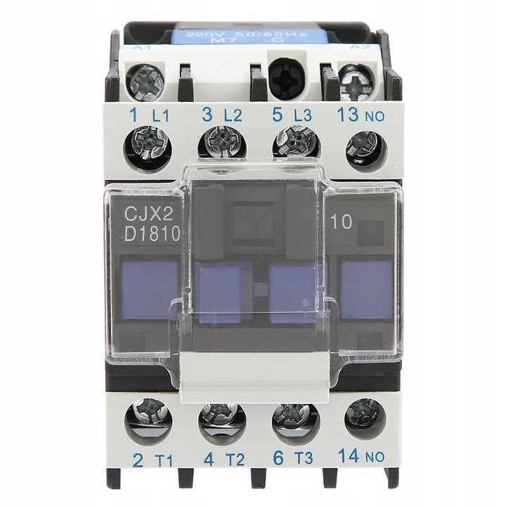 CJX2-1810 AC elektromos kontaktor, 18A, 220V, 377g