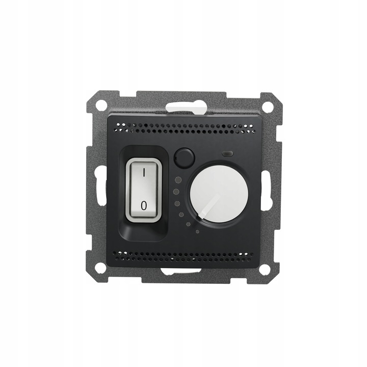 Regulator de temperatură pardoseală Schneider Electric Sedna Design, antracit, montaj sub tencuială, interval 5-50C