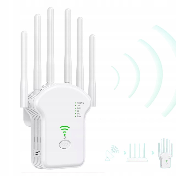 Repetor WiFi, 1200Mb/s, 6 antene, 2,4Ghz/5Ghz