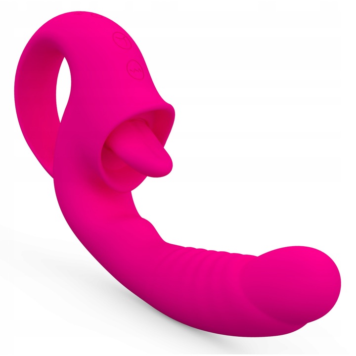 Vibrátor GDD, 10 vibrációs mód, 10 szimulációs mód, rózsaszín, 19cm