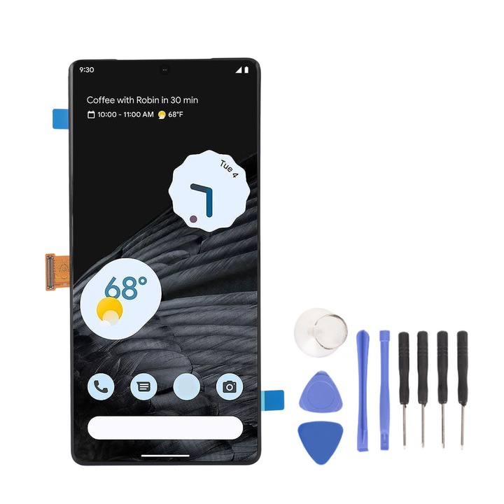 OLED екран за Google Pixel 7 Pro 5G, 6,7 инча, резолюция 3120x1440, комплект с инструменти за ремонт