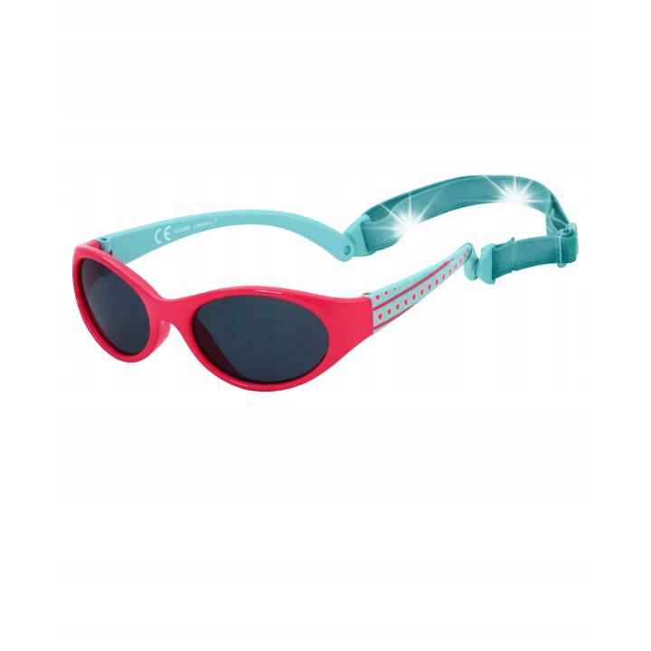 Детски слънчеви очила, 2-4 години, UV400 защита, регулируеми, Kiddus