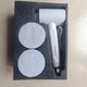 Perie electica de par, SYNOSHI, 3 accesorii, alb, 11,6x5x18cm