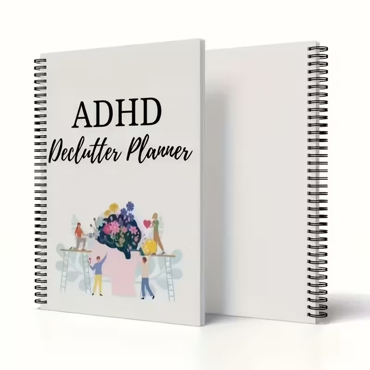 ADHD Declutter Planner - Agenda-Jurnal, Kit de Lucru Structurat pentru Organizarea Casei, A5, 28 pagini
