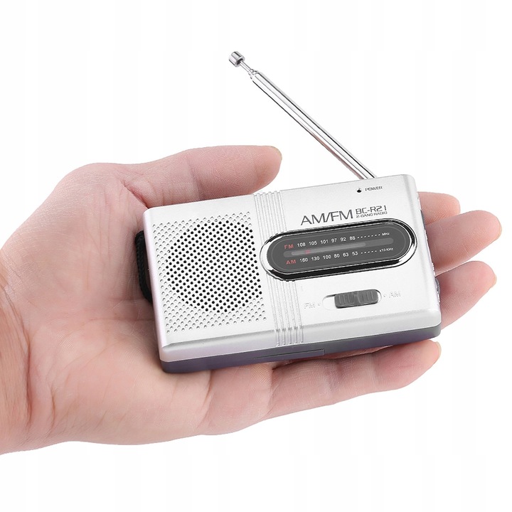 Radio portabil TD-V26, negru, cu acumulator, difuzor, cititor microSD, USB, AUX, 5x5x5cm