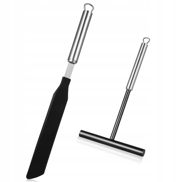 Set spatule din inox pentru gatit, argintii