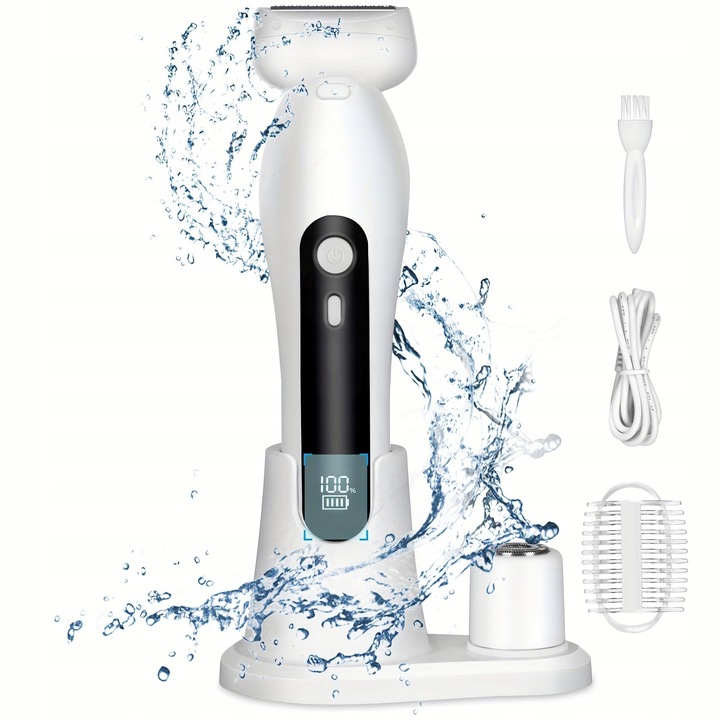 Епилатор 2 в 1, модел ER510, компактен, USB, 164x50x38мм, бял