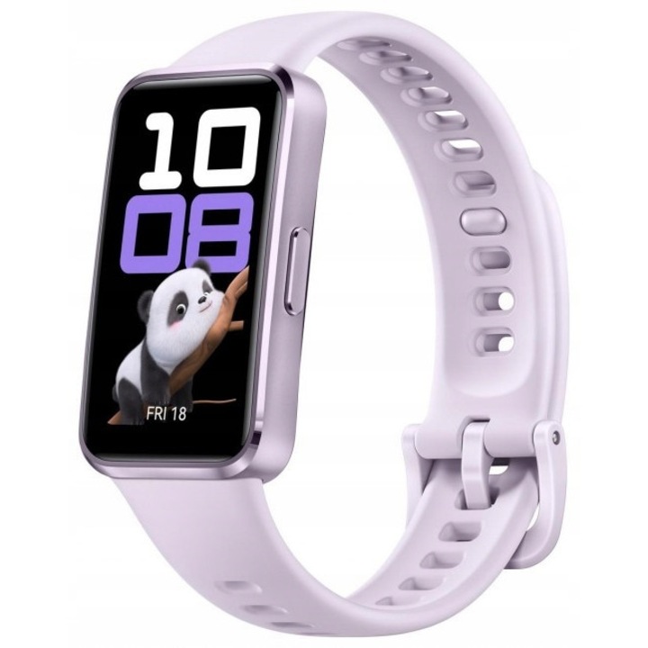 Huawei Band 10 sport szíj, 1,47 hüvelykes, Bluetooth, lila, 43,45x24,54x8,99mm