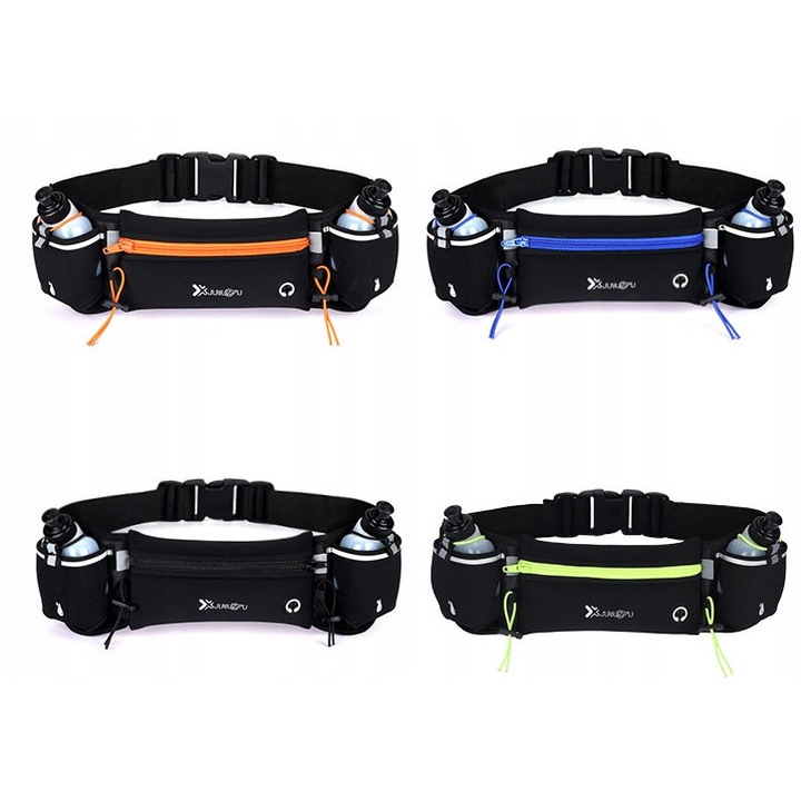 Zgeer sporttáska, szett, 20x11cm, neoprén, csúszásgátló, 70-145cm derékmérethez