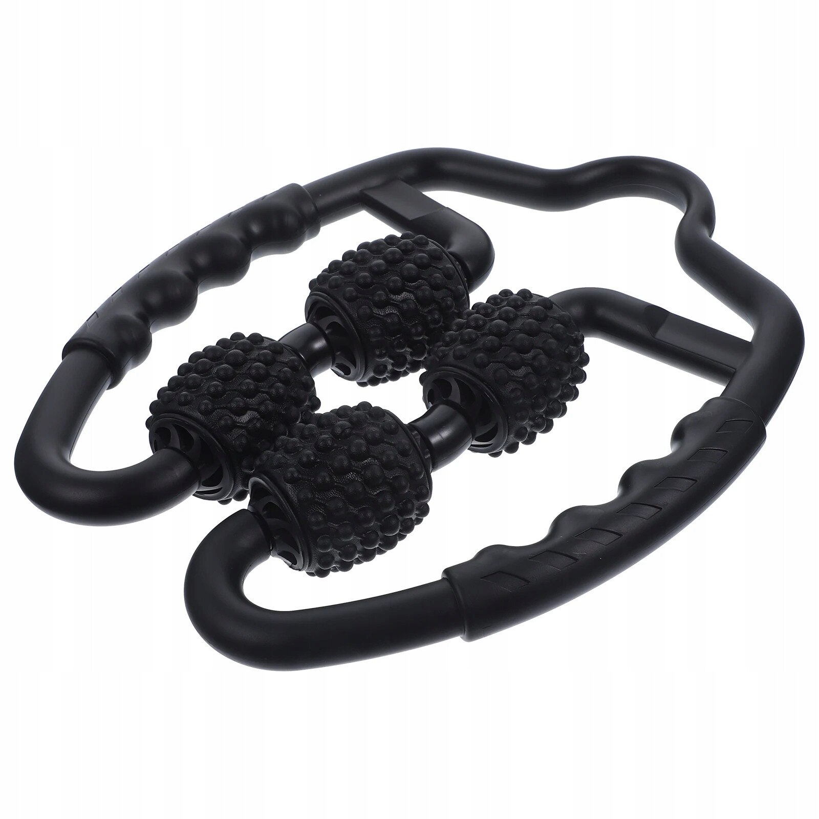 Rola de masaj fitness, neagra, 27x25x3 cm, pentru relaxarea
