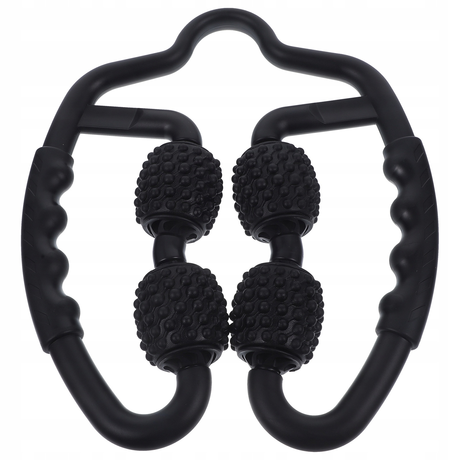 Rola de masaj fitness, neagra, 27x25x3 cm, pentru relaxarea