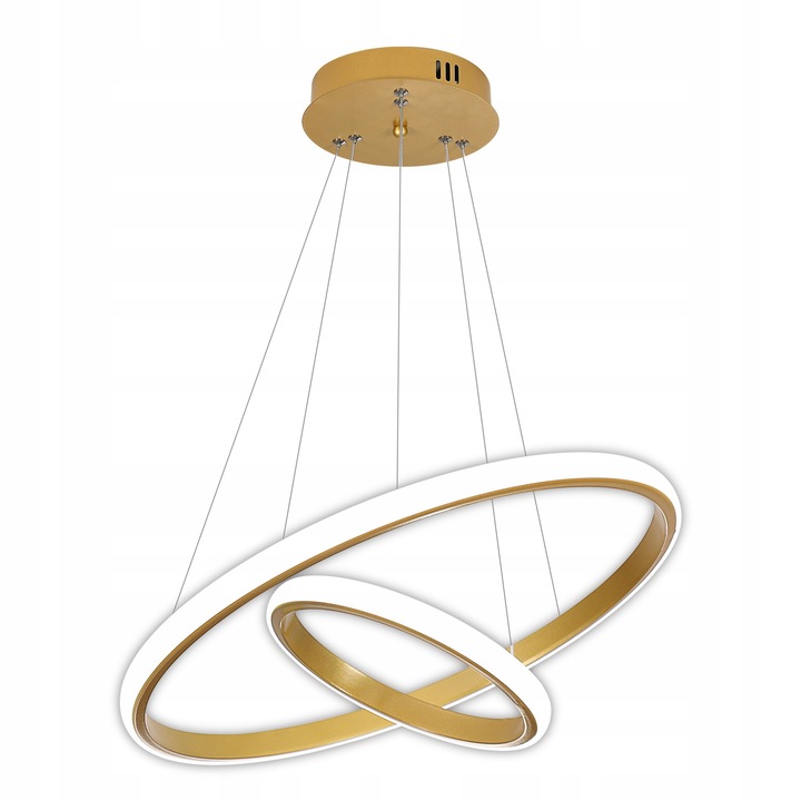 Lustra LED, Goeco, 32W, 6500K, Auriu