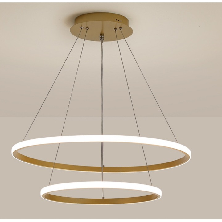 Lustra LED Goeco, модел висяща, 32W, 6500K, златна