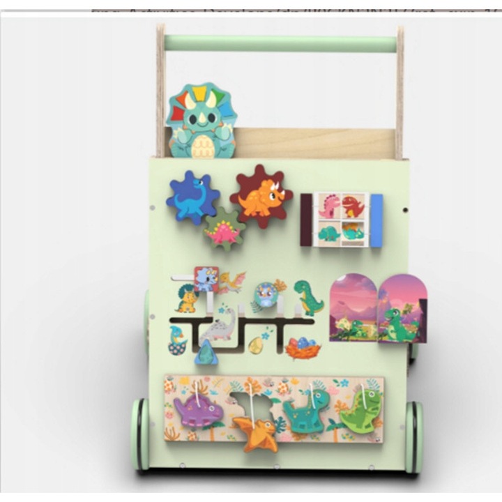 Premergător, din lemn, multicolor, dimensiuni 60x40x50 cm