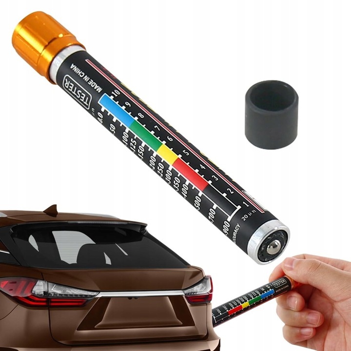 Masurator al grosimii lacului auto, cu varf magnetic, waterproof, 20 microni