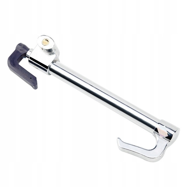 Antifurt pentru volan si pedala, set cu 3 chei, 86,5cm, otel