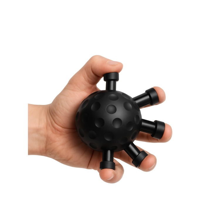 Minge multifuncțională pentru întărirea mâinilor cu exerciții de întindere a degetelor - negru